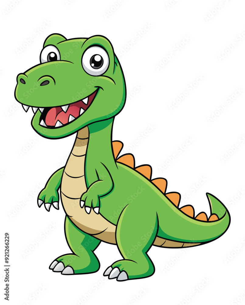 A dinosaur cartoon character illustration A dinosaur cartoon character illustration