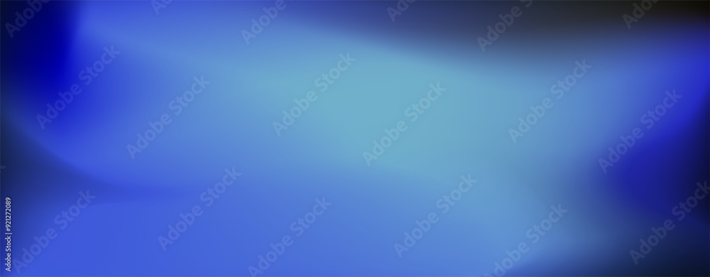 Fototapeta premium Blue gradient abstract background with soft smooth texture.