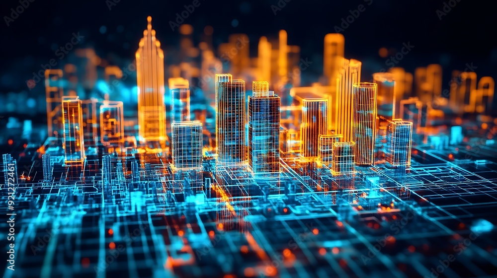 Futuristic urban planning center with AI-driven city modeling and augmented reality visualizations Futuristic urban planning center with AI-driven city modeling and augmented reality visualizations