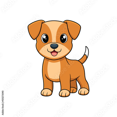 Wallpaper Mural Cartoon color cute cat vector isolated on white background. Torontodigital.ca