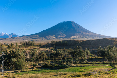 Panoramic view of Volcan Misti, Arequipa Peru