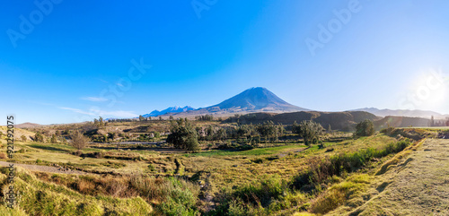 Panoramic view of Volcan Misti, Arequipa Peru