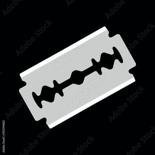 Razor blade icon. Razor blade. Shaving attribute.