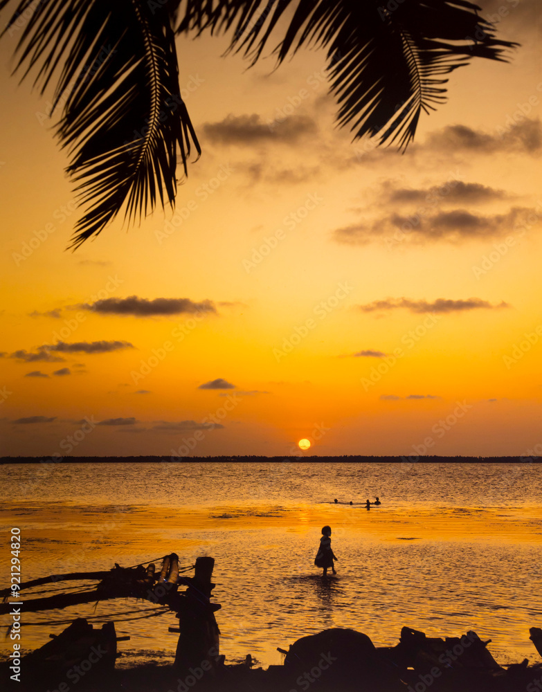 Asia, Sri Lanka, Negombo Sunset