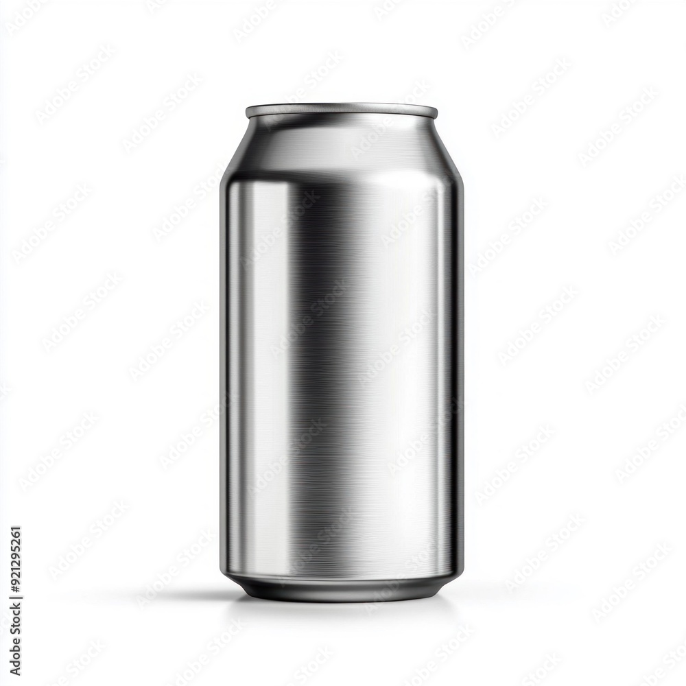Tall Aluminum Can Isolated on White Background Tall Aluminum Can Isolated on White Background