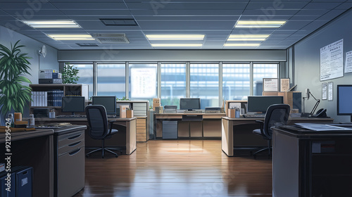 empty office atmosphere 