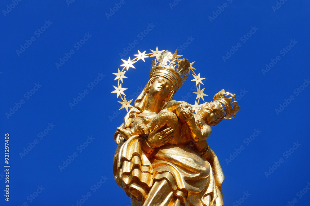 Pilsener Madonna auf der Pestsäule Pilsener Madonna auf der Pestsäule
