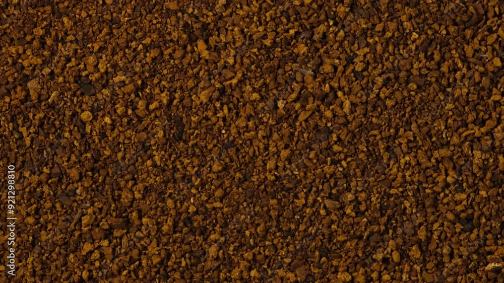 Chaga coffee or Chaga tea powder, close-up. Antioxidant, boosts immune system, has detox quality, improves digestive. Video 4K, Rotating. Chaga coffee or Chaga tea powder, close-up. Antioxidant, boosts immune system, has detox quality, improves digestive. Video 4K, Rotating.