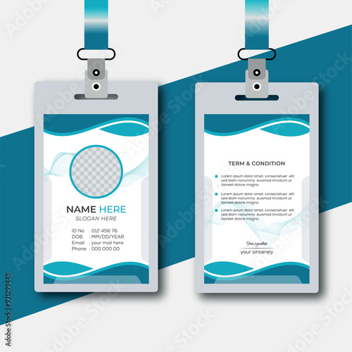 Minimal id cards template style
