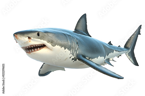 Tiburon sobre fondo transparente