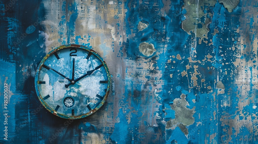 blue clock at two o'clock blue clock at two o'clock