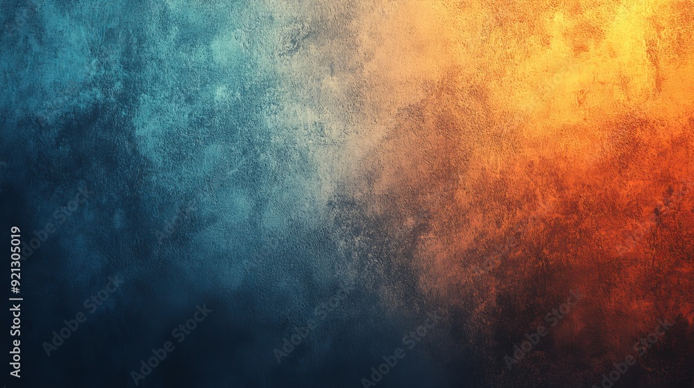 Abstract gradient texture blending blue and orange tones Abstract gradient texture blending blue and orange tones