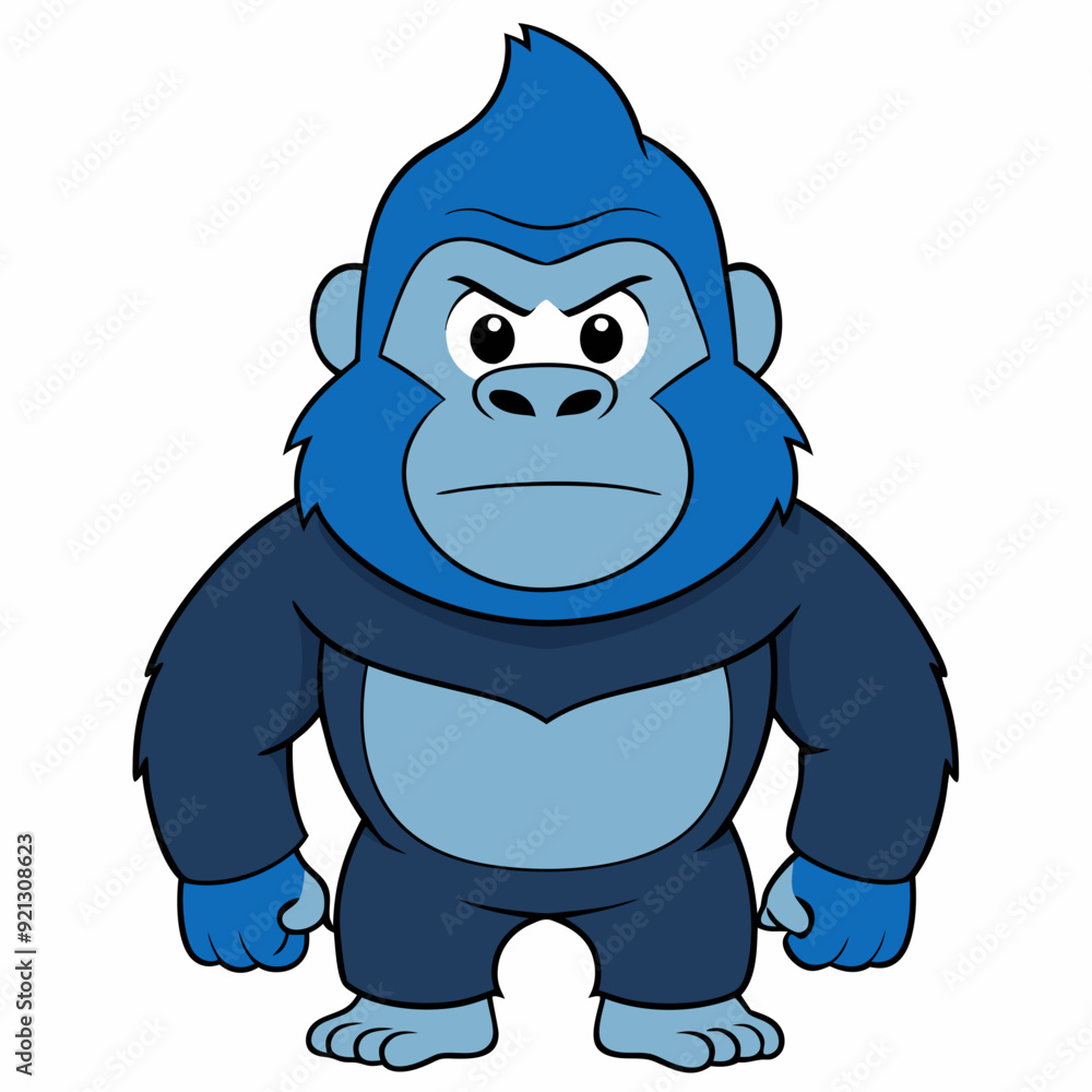 Fototapeta premium Cute and cool Gorilla Art vector illustration
