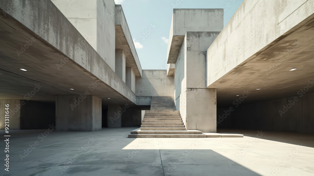 Fototapeta premium brutalism architecture, brutalis building