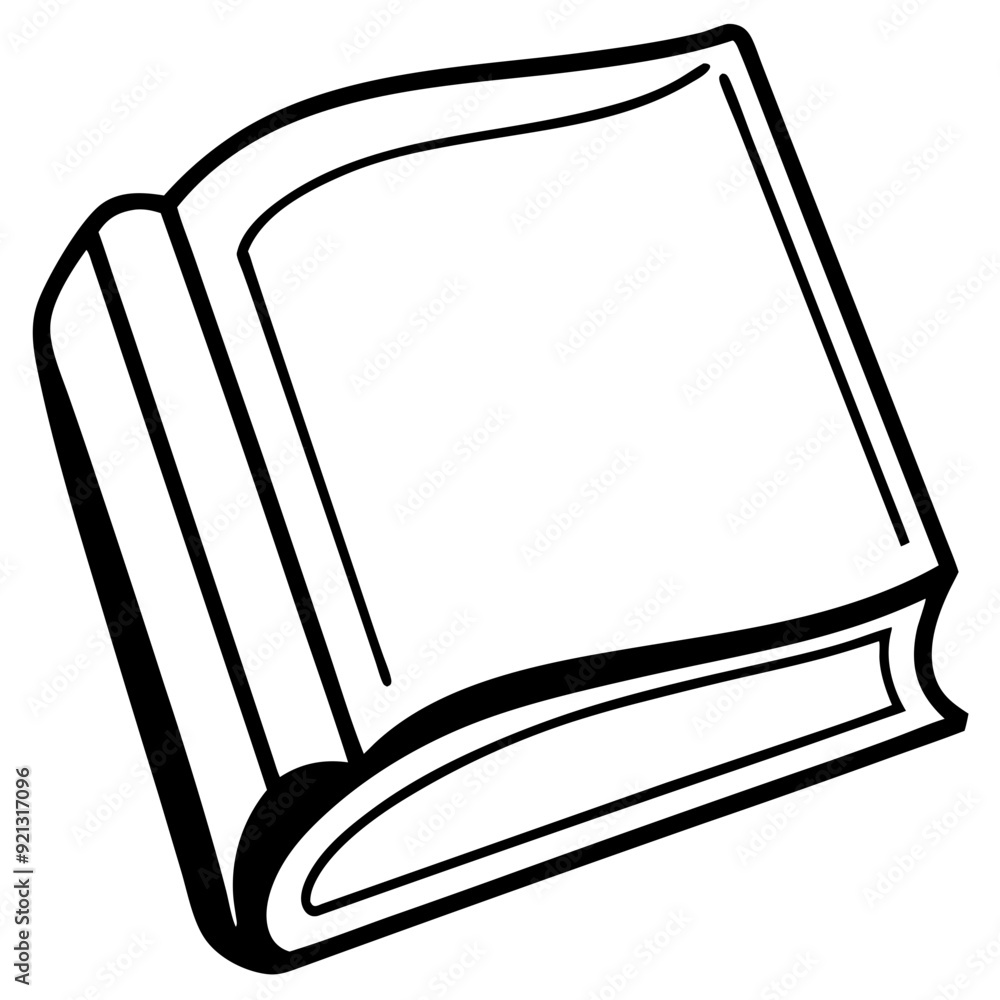 Open Book  Black And White Vector Graphic Reading Education Knowledge Library Symbol