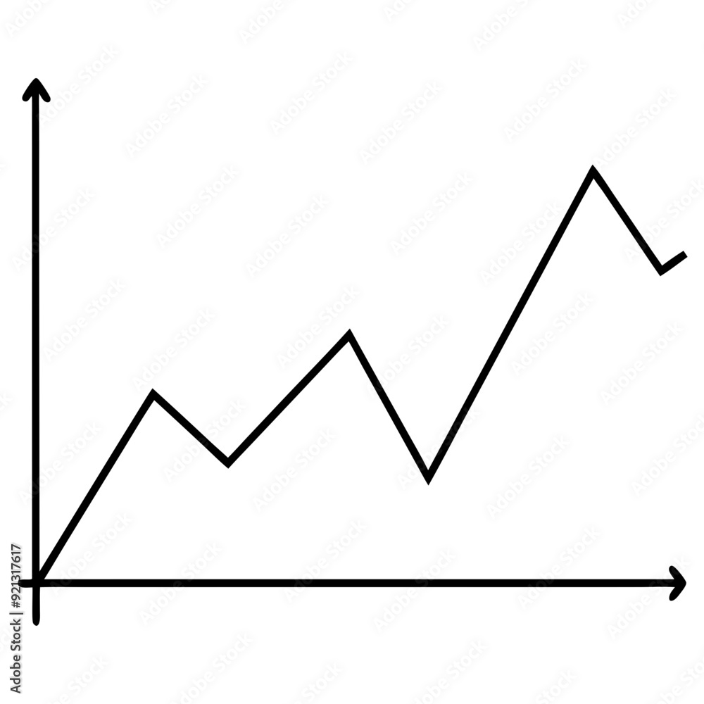 Vector Line Graph Illustrating Growth Trends Upward Trend Business Analytics Finance Performance Chart Vector Line Graph Illustrating Growth Trends Upward Trend Business Analytics Finance Performance Chart