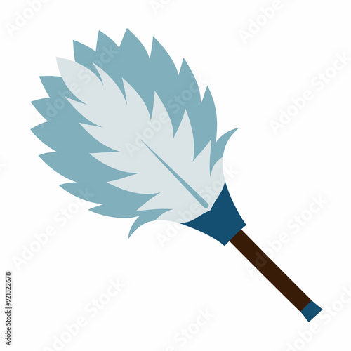 Feather duster art vector illustration