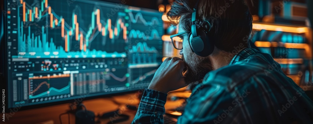 Engineer Utilizing Data-Driven Approach with Complex Plans and Charts on Digital Screen Engineer Utilizing Data-Driven Approach with Complex Plans and Charts on Digital Screen