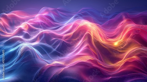 Holographic Wave Patterns: Wave patterns with holographic effects, shifting colors with light changes.