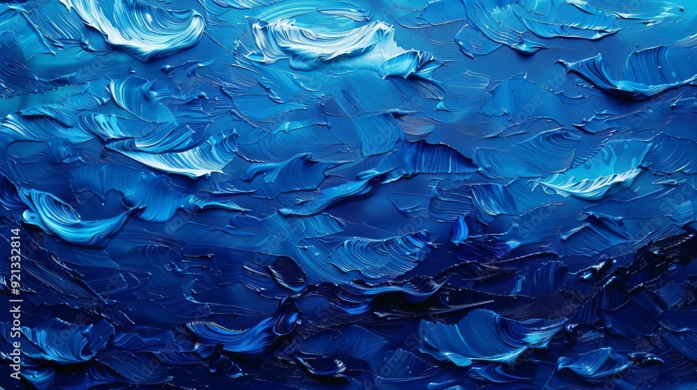 Rippled ocean texture in deep blue Rippled ocean texture in deep blue