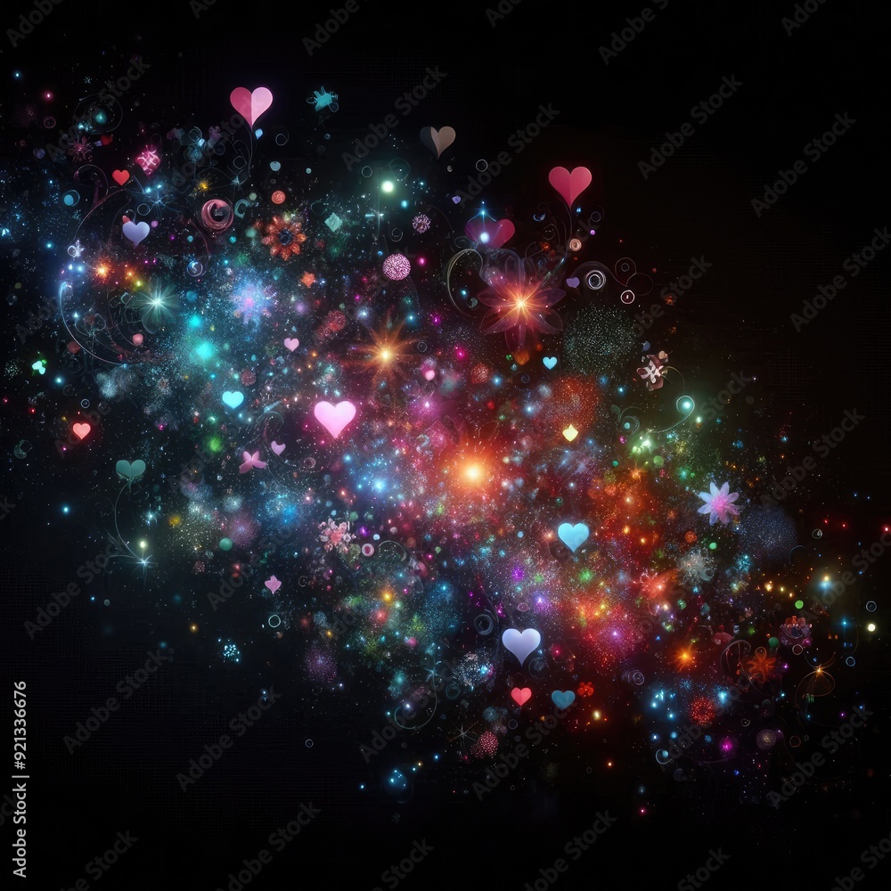 Fototapeta premium abstract background with stars