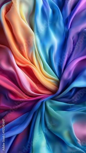 fabric rainbow tissue multicolor fold color fashion