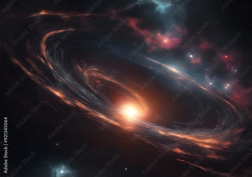Black hole in deep space. High quality digital space Black hole in deep space. High quality digital space