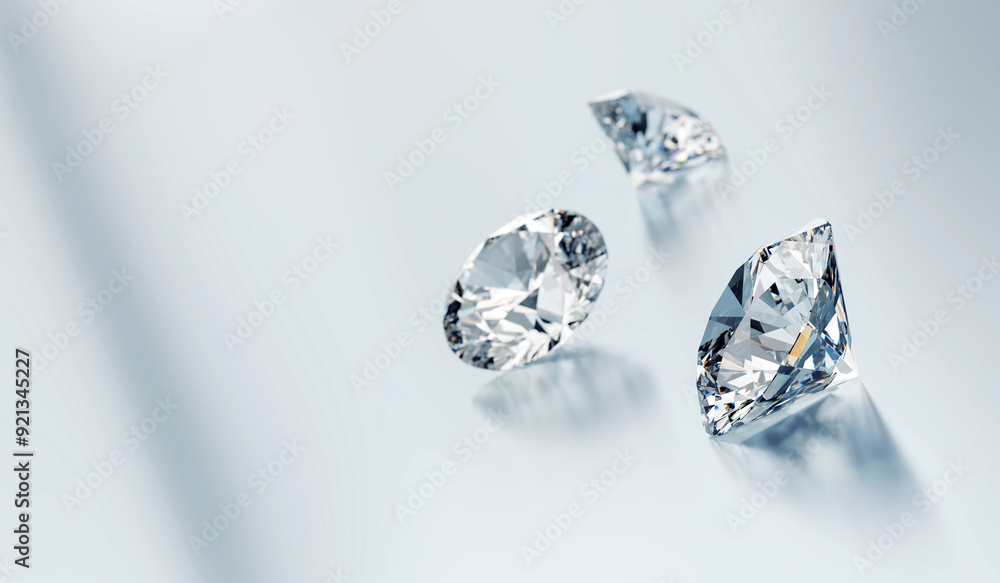 Diamonds group placed on glossy background 3d Rendering Soft Focus
Diamonds group placed on glossy background 3d Rendering Soft Focus