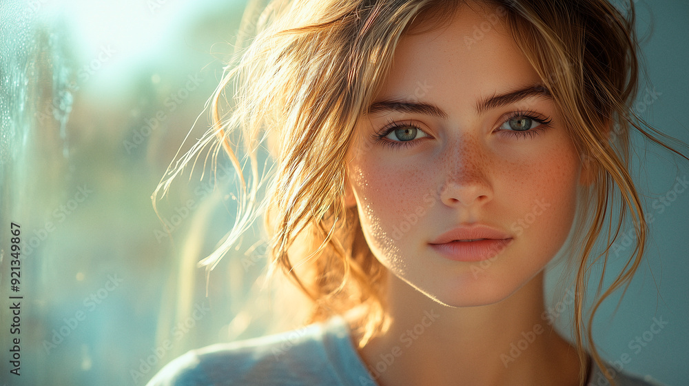 Ein Portrait einer Schöne Frau, portrait, social media influencerin, close up Ein Portrait einer Schöne Frau, portrait, social media influencerin, close up