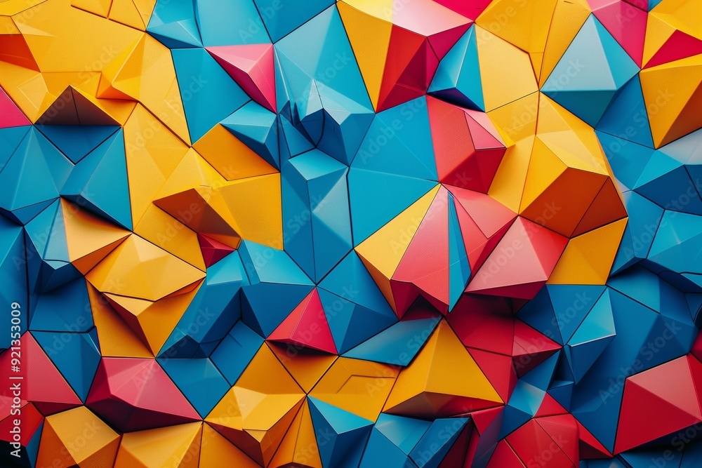 Abstract background with colorful low poly geometric shapes Abstract background with colorful low poly geometric shapes