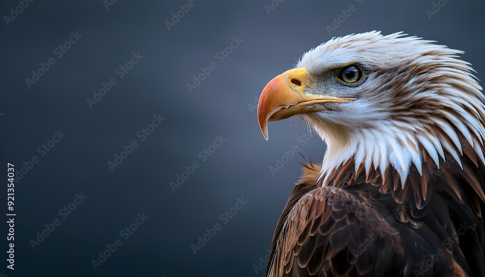 Portrait of an eagle on a black background Portrait of an eagle on a black background