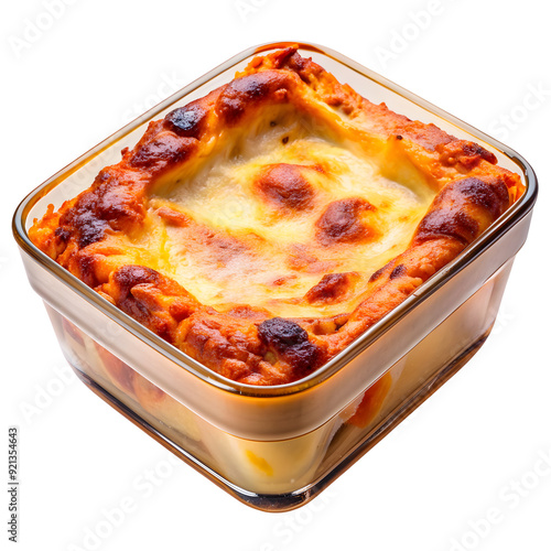 Obraz na płótnie testy lasagna in a pan isolated