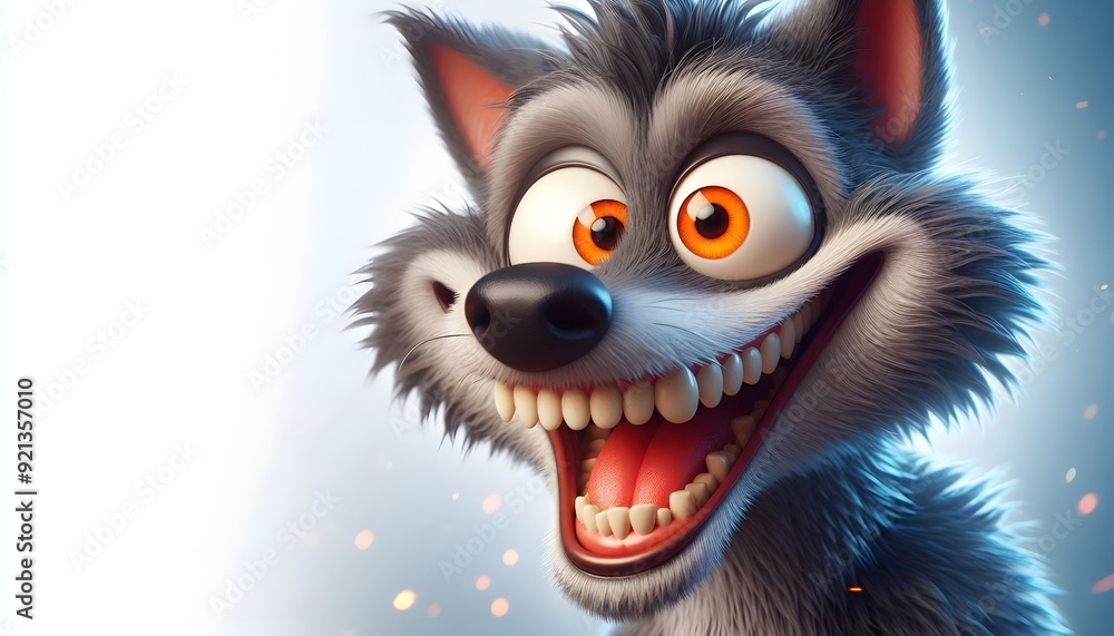 Crazy wolf cartoon Crazy wolf cartoon