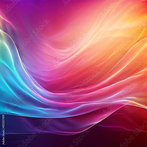 Showcasing a grainy gradient background, this banner poster presents a harmonious transition of colors, a celestial light glow, and a deliberate noise texture overlay. The result is a stunning design 