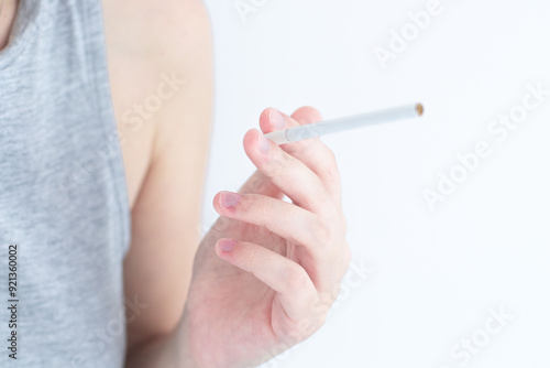 hand with cigarette