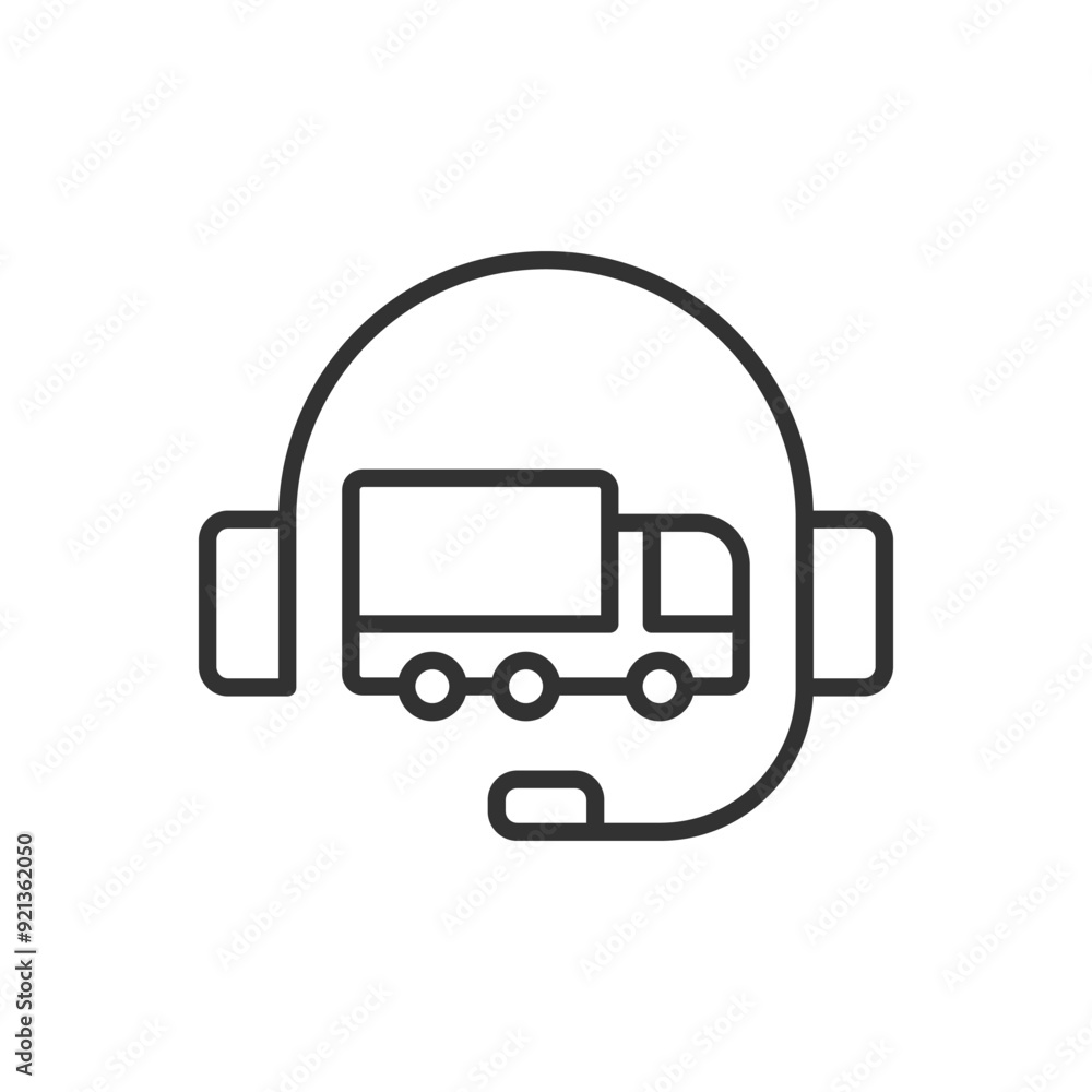 Delivery Call Center Icon Delivery Call Center Icon
