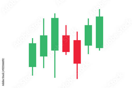 Trading candle stick pattern chart design icon. Crypto candles sign, stock and forex business investment trading analysis.