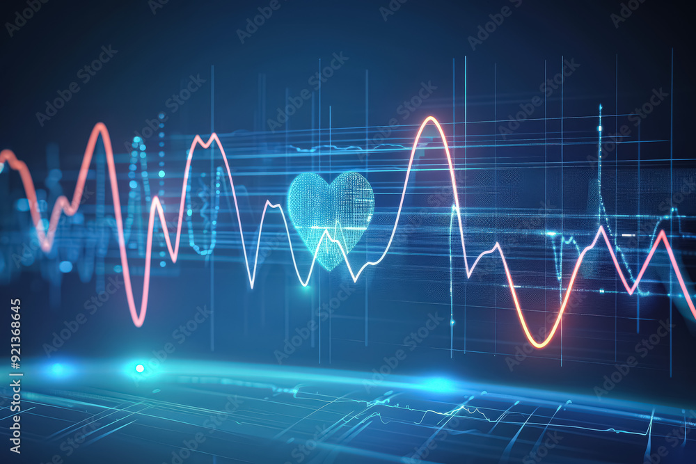 A blue and red line graph with a red line that is almost touching the blue line. The graph is showing a wave pattern A blue and red line graph with a red line that is almost touching the blue line. The graph is showing a wave pattern