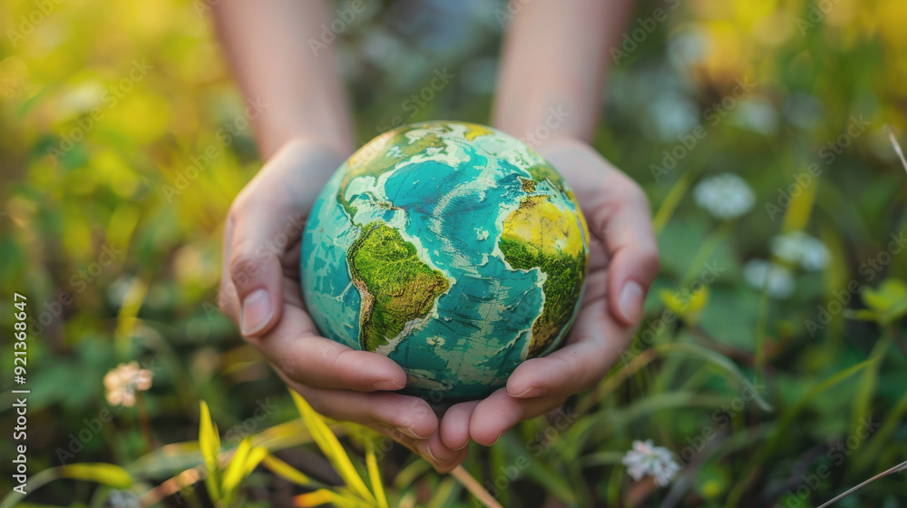 planet earth. a small model of the earth. Earth Day. Environmental Protection Day planet earth. a small model of the earth. Earth Day. Environmental Protection Day