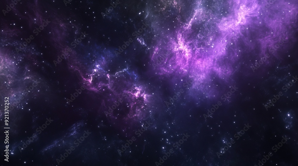 Cosmic Nebula in Purple Hues Cosmic Nebula in Purple Hues