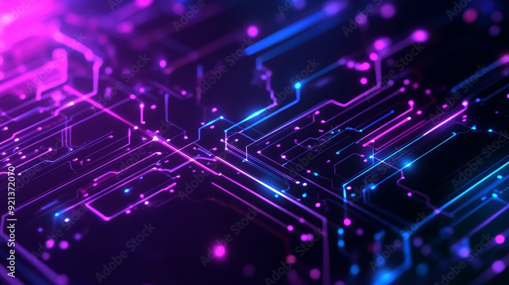 Obraz premium Abstract Digital Circuit Background