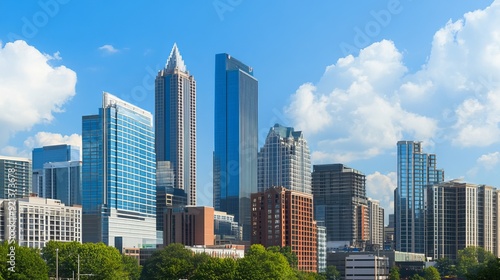 Modern City Skyline on a Clear Day