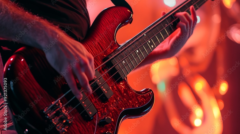 Obraz premium Bass Guitar Performance