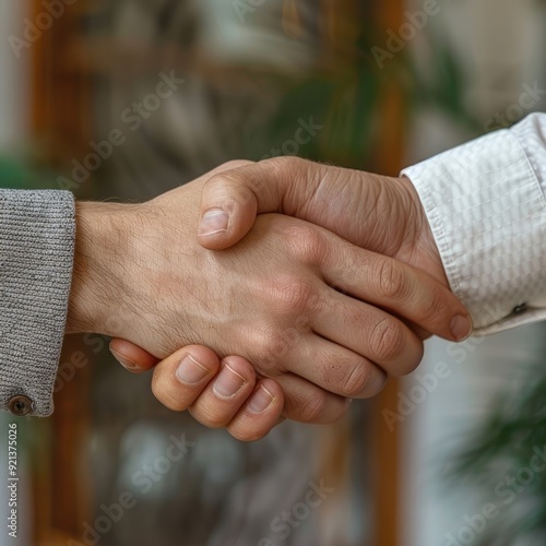 Two people shaking hands
