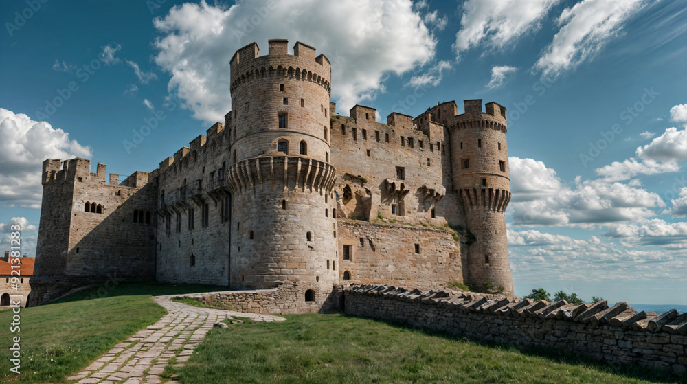 medieval castle in region country medieval castle in region country