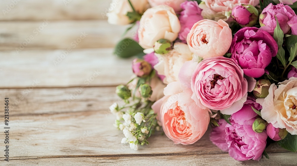 Beautiful Bouquet of Peonies and Roses Beautiful Bouquet of Peonies and Roses