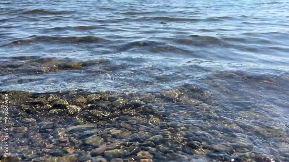 Lake waves at the shore Lake waves at the shore