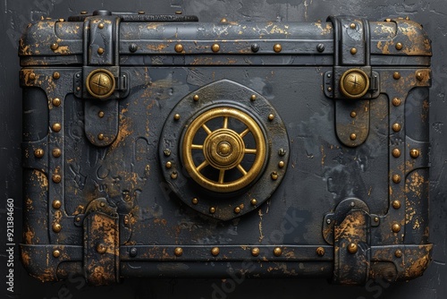 Wallpaper Mural Secure money storage with black safe and lock symbolizing wealth preservation and financial security Torontodigital.ca