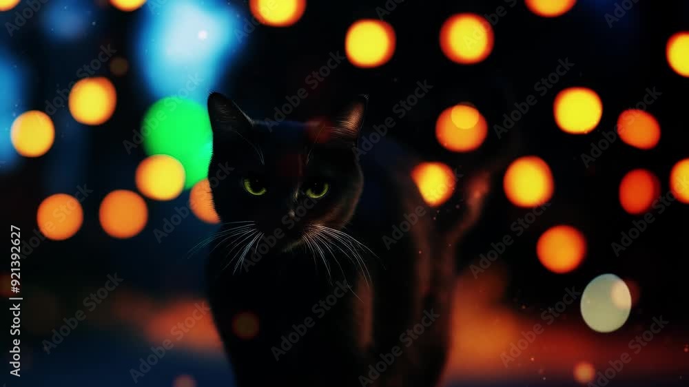 Lo-Fi Photorealistic Animation of a Magical Black Cat, Halloween Atmosphere, Horizontal Orientation
4k Lo-Fi Photorealistic Animation of a Magical Black Cat, Halloween Atmosphere, Horizontal Orientation
4k