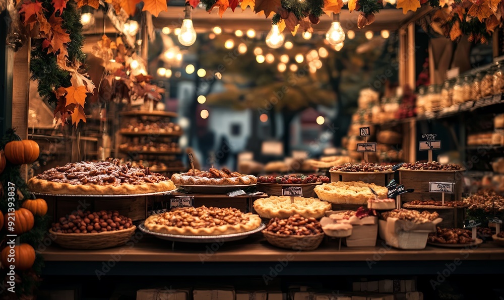 A table full of pies and other baked goods A table full of pies and other baked goods